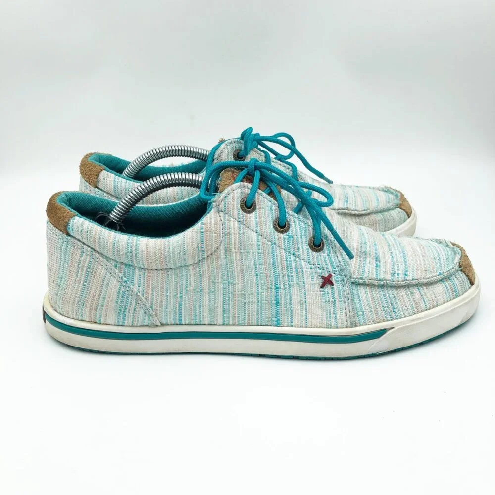 TWISTED X Sneakers Womens 7.5 Hooey Loper Shoes Blue Multicolored Western